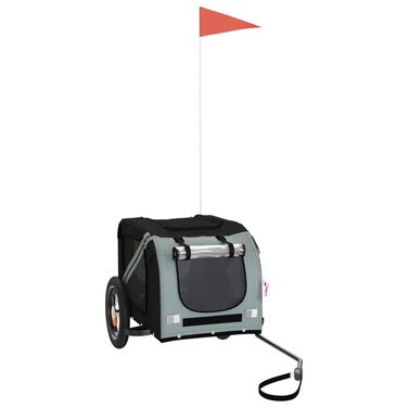 Корзина для котів та візок для собак на колесах, сірий та чорний, Oxford-Gewebe, для маленьких та середніх собак