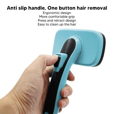 Набір щіток для грумінгу домашніх тварин NFNSIG: щітка Slicker для собак та котів, самоочисна, для масажу та видалення шерсті