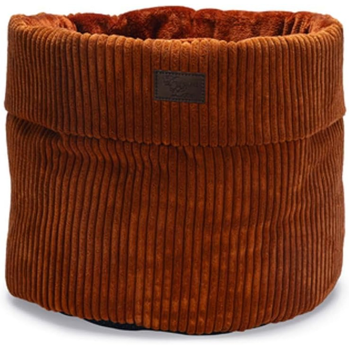 Котяче ліжко Lotte Ribbed - теракотова, 50x50x35 см
