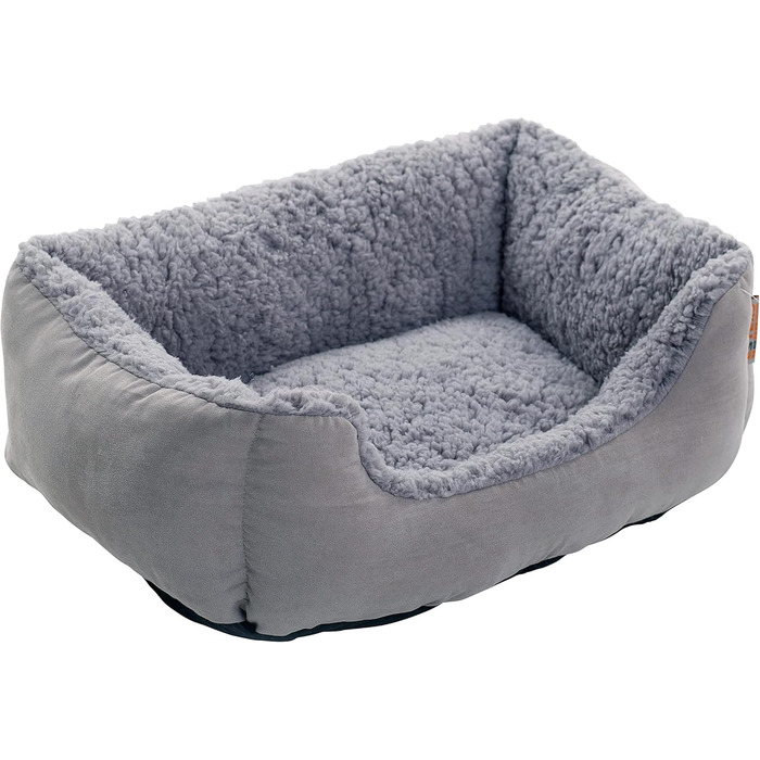Крісло-ліжко для собак ESTEXO: м'яке, комфортне, 60x48x18 см, сірий колір