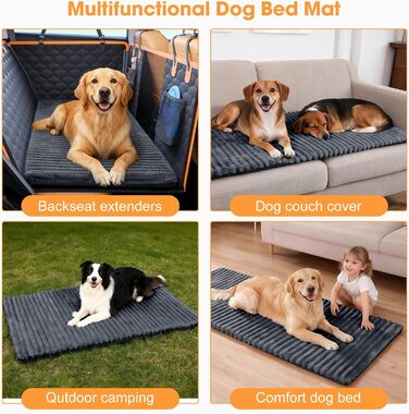 Килимок для тварин у машину FURTIME: захист заднього сидіння, неслизький, миючий, знімний чохол, підходить для собак, котів, SUV, легкових авто, вантажівок