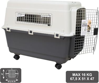 Переноска для тварин Croci Vagabond M 67.5x51x47 см пластикова
