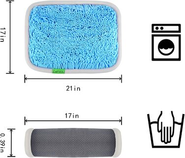 Килимок для собак-шукачів, інтелектуальна іграшка, блакитний, 43x53 см, миється, не ковзає