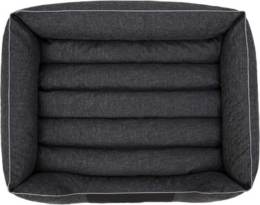 Крісло-ліжко для собак XL 85x65 см, чорне. М'яке лежання для вашого улюбленця