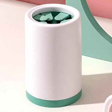 Очищувач лап для собак: вимивний мийник лап без розливання, для маленьких, середніх та великих тварин, зелений (Small)