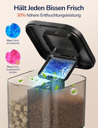 Автоматичний годівник для котів PalNests 4L з Wi-Fi, програмований таймер, керування через додаток, для котів та собак