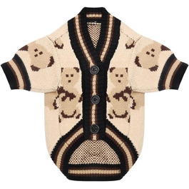 Тепла в'язана жилетка для собак, зима, для чихуахуа та французького бульдога, преміум-якість, коричнева, розмір L