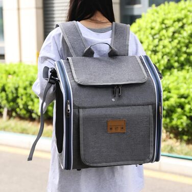 Фahrradkorb Qkbuza для собак – дихаючий, портативний, посилений рюкзак для тварин – для прогулянок, подорожей, активного відпочинку та велоспорту