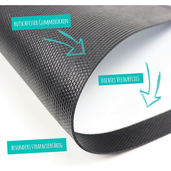 Килимок для годівлі собак з написом на замовлення | Миється | Мотив лапок (Кольорові лапки 1)