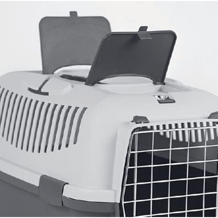 Переноска для собак і котів Nomade 2, до 8 кг, 55x36x35 см, пластикова, міцний поліпропілен, пластикові дверцята