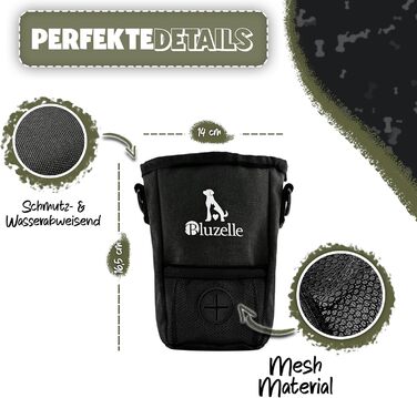 Сумка-поїльник для собак SnackKeeper 650 мл з відділенням для відходів та магнітним закриттям, чорна