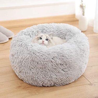 Кругле м'яке плюшеве ліжко-гніздо для собак та котів, зелене, 70см