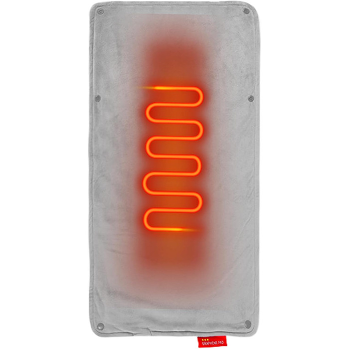 Водонепроникне електричне грілка для котів, цуценят та маленьких собак, 58.4 x 27.9 см, акумуляторний, сірий