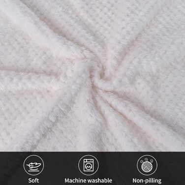 SLSON Ковдри для собак та котів, 70x100 см (сірий та білий) - м'які, двосторонні, для дому та подорожей