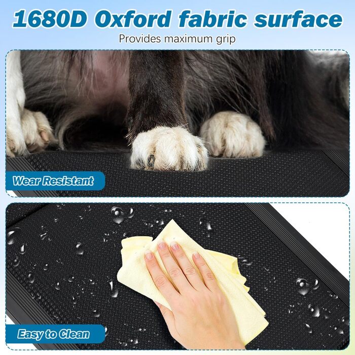 Рампа для собак Gadpiparty 180x50 см, автоскладана, до 136 кг, антиковзка поверхня, для SUV, вантажівок та високих входів