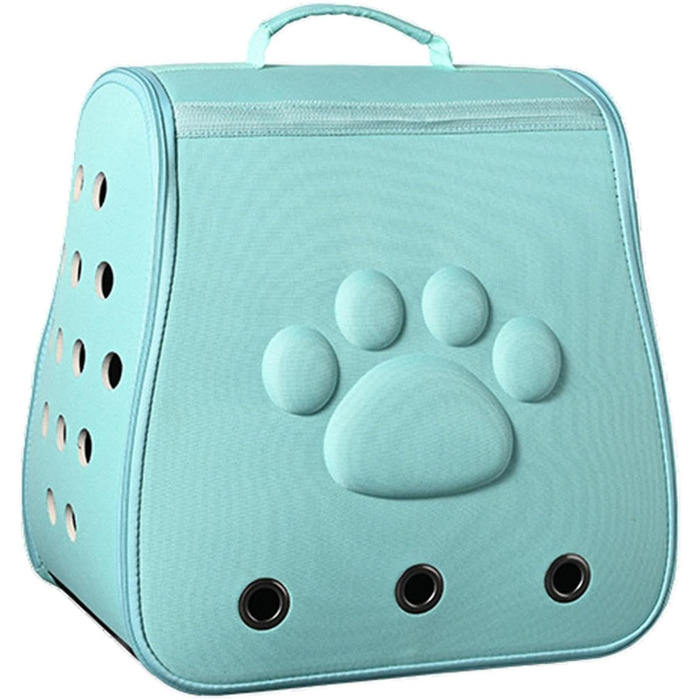 Транспортна переноска для собак та котів | Складана переноска для тварин, блакитна