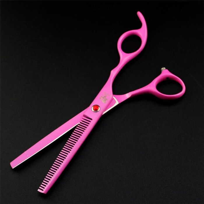 Набір професійних ножиць для грумінгу тварин: прямі, фінішні та вигнуті. З нержавіючої сталі. 4 шт.