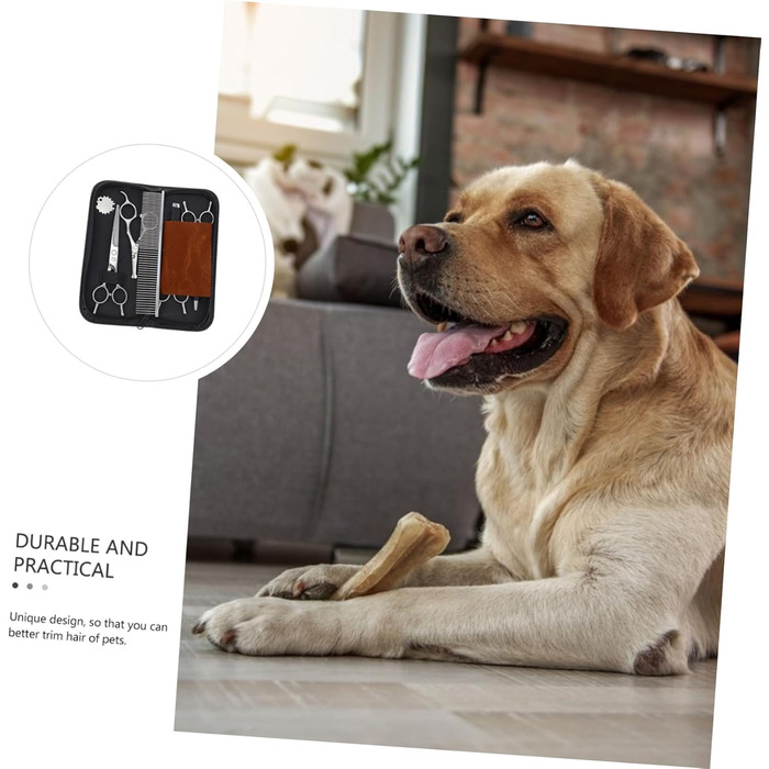 Ножиці для стрижки собак INOOMP з нержавіючої сталі, тример для грумінгу домашніх тварин, професійний інструмент для догляду за шерстю