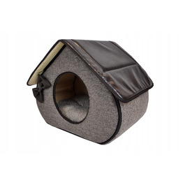 Ліжко-будиночок SjestaPupila для собак та котів, розмір S (30x30 см)