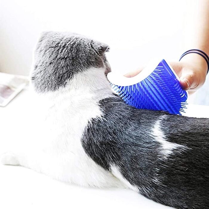 Щітка для котів самоочищувана, гребінець для масажу та догляду за шерстю, підходить для довгошерстих та короткошерстих котів (розмір X1)