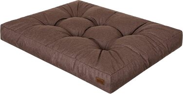 Ліжко для собак, прямокутне, м'яка лежанка для собак, диванчик для собак, для маленьких собак, подушка, кошик, аксесуари для домашніх тварин, лежанка для собак, 75 x 50 см, коричневий