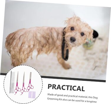 Професійні вигнуті ножиці для грумінгу собак Mipcase з нержавіючої сталі. Безпечні закруглені кінчики для стрижки та догляду вдома та в салоні