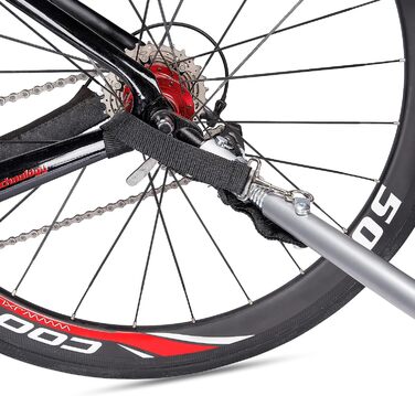 Велосипедний причіп CXWXC зі стоп-каміном - великий вантажний простір до 120 л, вантажопідйомність 40 кг, складаний вантажний причіп з тентом та прапорцем безпеки - ідеальний для щоденного транспортування (чорний)