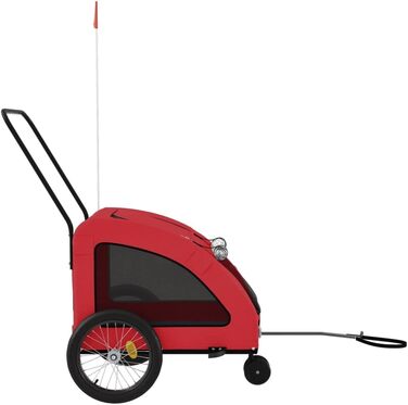 Причіп для велосипеда Oxford, для собак, червоний. Причіп вантажний, ручний візок, вантажний велосипедний причіп - 93985