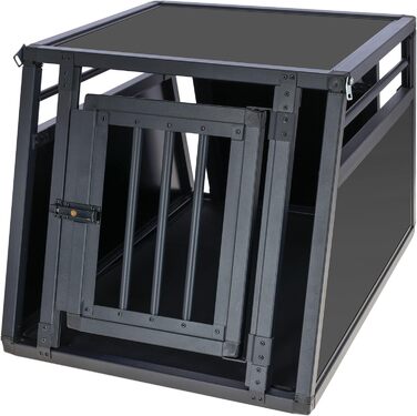 Транспортна переноска для собак Kerbl Vacation, алюмінієва, 77x55x50 см, з антиковзним килимком