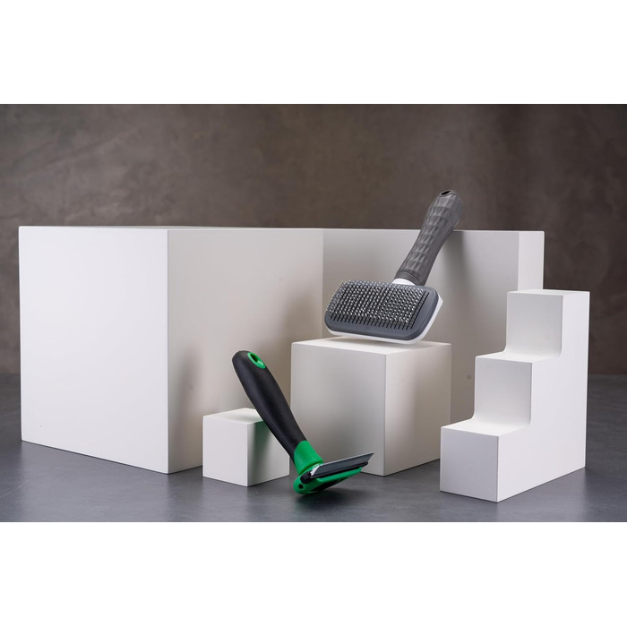 Набір гребінців для собак та котів (2 шт.), ідеальний для догляду за шерстю та догляду за кігтями, підшерсткова щітка для собак, щітка для котів з довгим хутром, ідеальний аксесуар для котів та цуценят