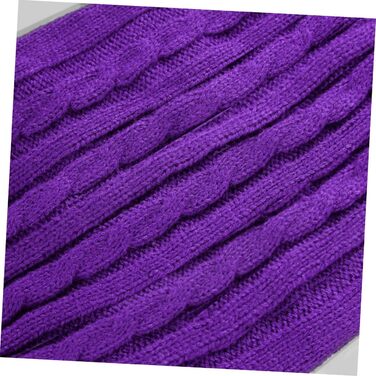 Пов'язка на голову для собак POPETPOP з акрилових волокон, тепла, для зими, миється, багаторазова (S, фіолетовий)