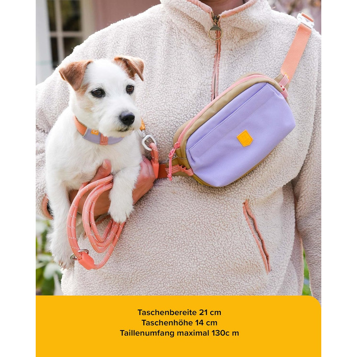 Сумка на пояс для собак Woolly Wolf Alpha 360: ласощівниця з перероблених матеріалів (лавандово-фіолетовий)