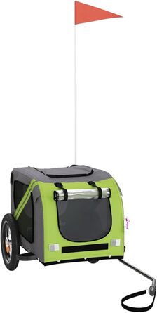 Кошик для велосипеда для собак, зелено-сірий, Oxford, вантажопідйомність 30 кг, Model 93871