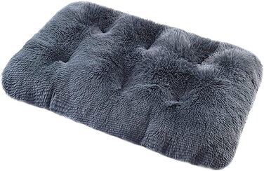 М'яке ліжко для собак у вигляді квадрата, середнього розміру, сірого кольору (122x83 см) - ліжко-софа для собак та котів, миється