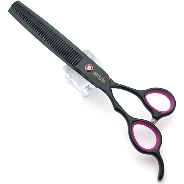 Набір професійних собачих ножиць для грумінгу 5 шт. (прямі, витончені, зігнуті, для джгутів, гребінець) для правші та лівші, чорний