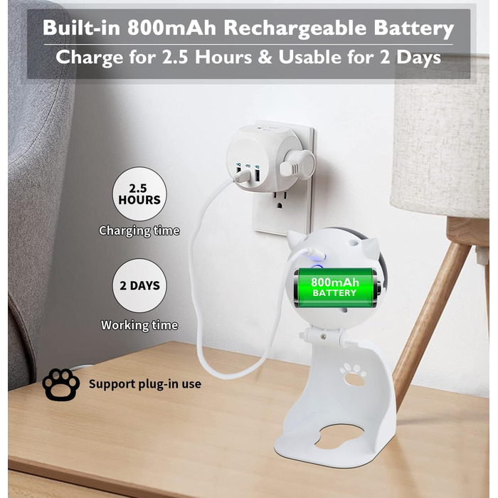 Інтерактивна лазерна іграшка для котів Petiepaw, автоматична, USB, 3 режими швидкості