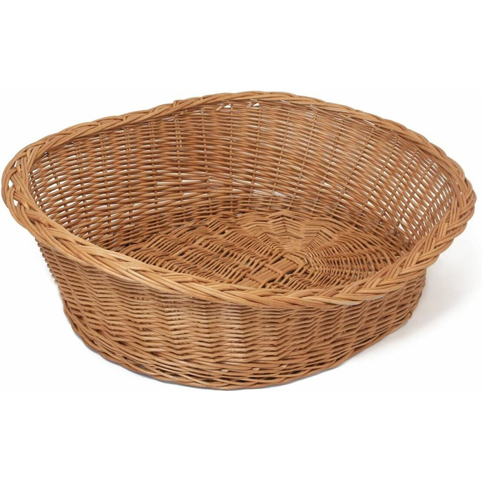 Корзина для собак Dekoleidenschaft з ротангу, XL, 90x70 см - ліжко для собак та інших тварин