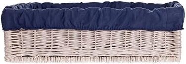 Корзина для собак та котів з ротангу, ліжко для тварин, 60x50x18 см (Бежевий)