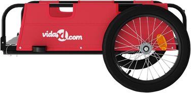 Причіп для велосипеда ARKEM, червоний, з тканини Oxford та сталевим з'єднувачем. Причіп для велосипеда, кошик для собак