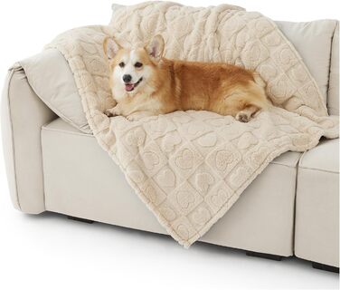 Підстилка для собак Bedsure - м'яка та тепла, 100x120 см, колір титан-сірий