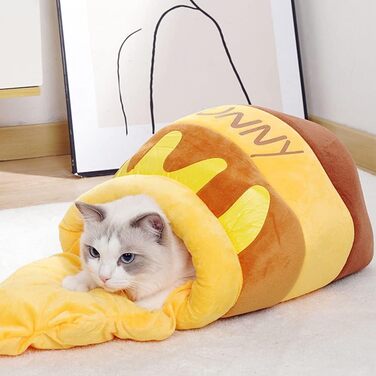 Квіткове ліжко для котів, затишна печеринка, ліжко-гніздо для кошенят, ліжко-гніздо для котів у формі меду, для маленьких котиків