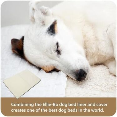 Водонепроникне ортопедичне ліжко для собак Ellie-Bo з піною-пам'яттю, для клітки/бокса, чорне (XXL, 122 см, 122x75x6 см, тільки накладка)