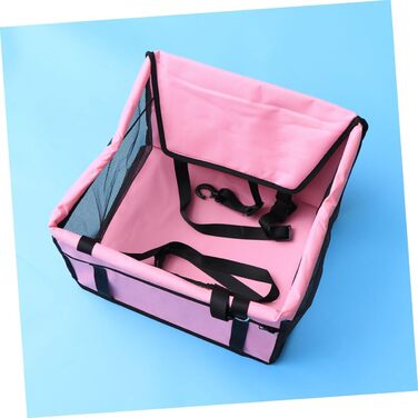 Автомобільна переноска для собак та котів BESPORTBLE - рожева, з регульованим ременем безпеки