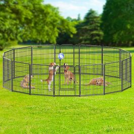 Клітка для цуценят Arvioo: безпечний простір для ігор, 65 x 80 см, 16 перегородок