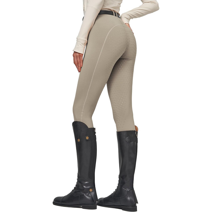 Спортивні штани для верхової їзди WILLIT Daen з флісовою підкладкою та силіконовим повним захопленням (XXL, Хакі)