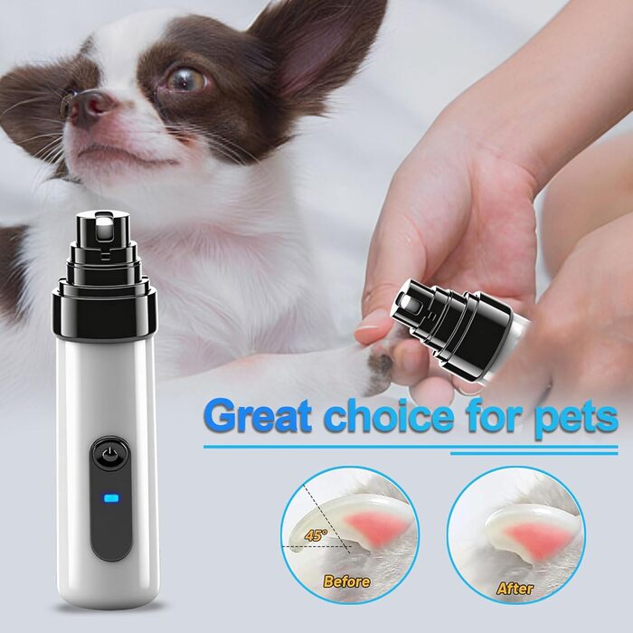 Електричний точило для собачих кігтів Silent Groom Pro - 3 насадки