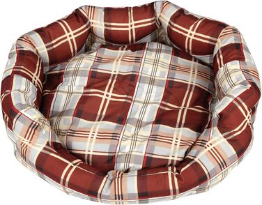 М'яке ліжко для котів та собак середніх розмірів Bestlivings, ліжко для тварин, зносостійке, миється, різні дизайни (80x65 см, клітинка)
