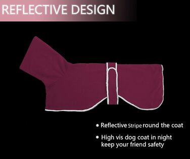 Зимовий одяг для собак Morezi: теплий флісовий одяг з відбиваючими смугами, регульований, для Віндхаундів, Лурчерів та бігових собак, розмір S (довжина спини 51-53 см), рожевий