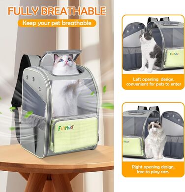 Hunderucksack ALLSOPETS для котів та маленьких собак, жовтий - складний, з матом для подорожей