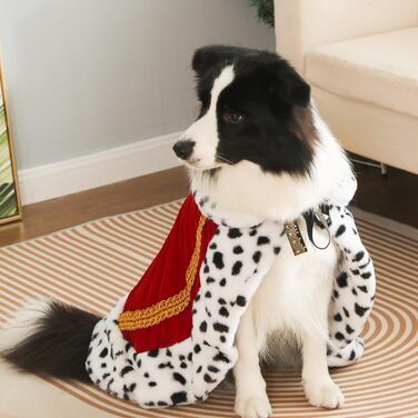 Шовковий лежак для котів та собак Lovelyshop Pet Serial Lux, для косплею, костюмів на Хелловін, король, королева, принц, принцеса, червоний, L